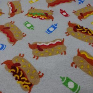Fun "WEINIE HOT DOGS" Handmade Cotton Flannel Pillowcase